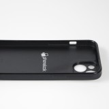 iPhone 14 Plus Case Hülle - Silikon schwarz Kanton LU weiss