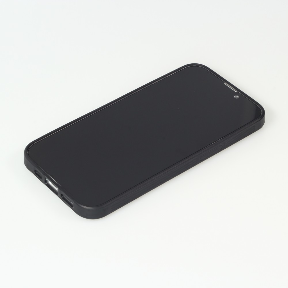 Coque iPhone 15 Pro Max - Silicone rigide noir 100% unique générée par intelligence artificielle (AI) avec vos idées