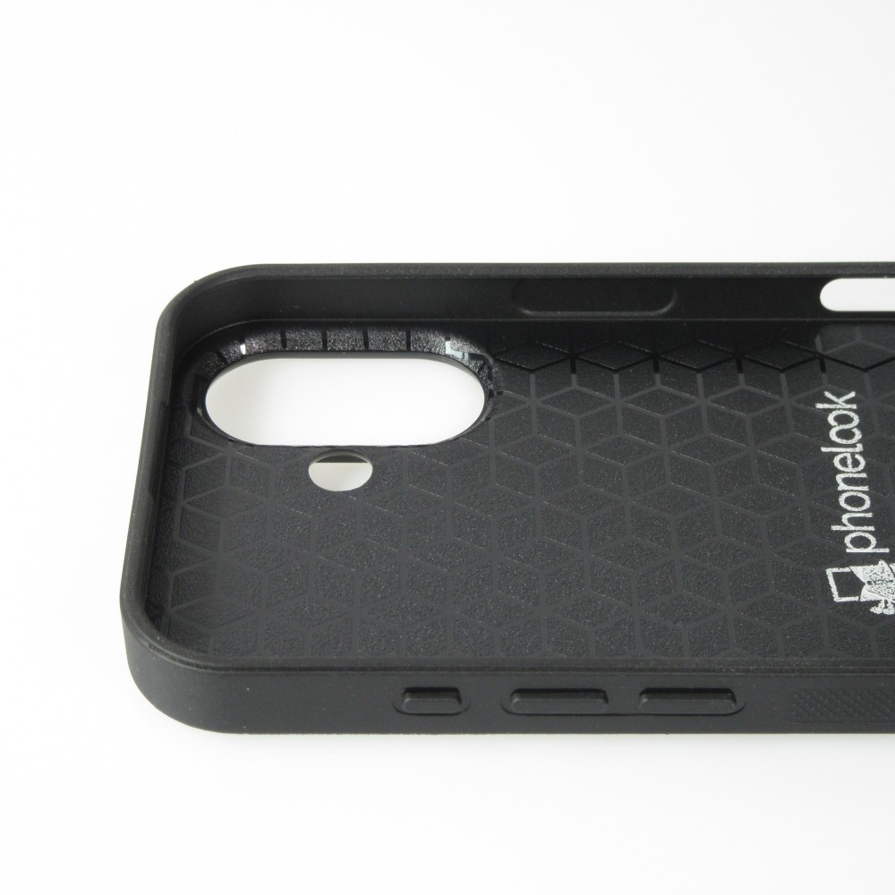 Coque personnalisée avec bords en silicone noir - iPhone 16 Plus