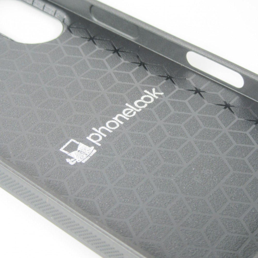 Coque personnalisée avec bords en silicone noir - iPhone 16 Plus