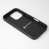 Coque iPhone 16 Pro - Silicone rigide noir Renard pourpre au crépuscule