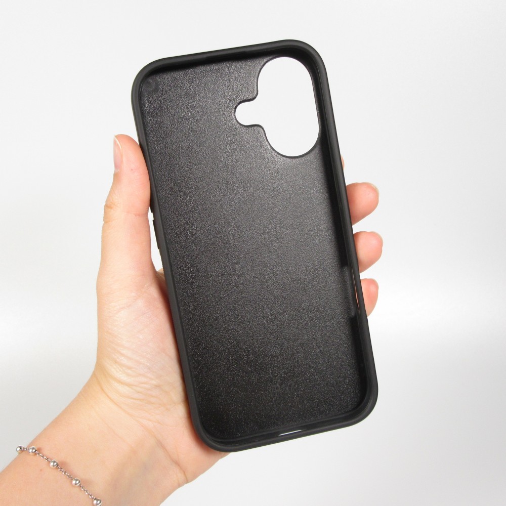 Coque iPhone 17 - Silicone rigide noir Mom 1903
