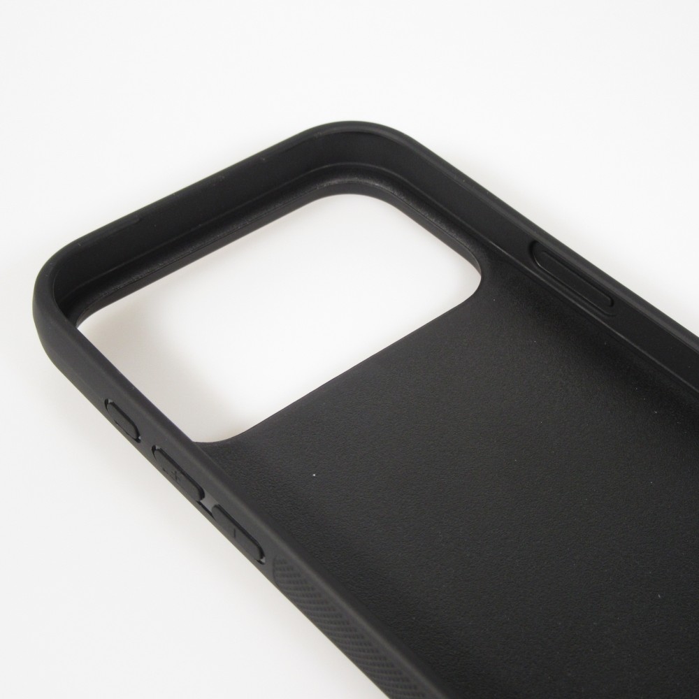 Coque iPhone 17 Pro Max - Silicone rigide noir Senna The King of Rain