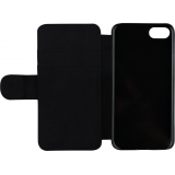 Coque iPhone 7 / 8 / SE (2020, 2022) - Wallet noir Summer 2025 Bring me to the beach