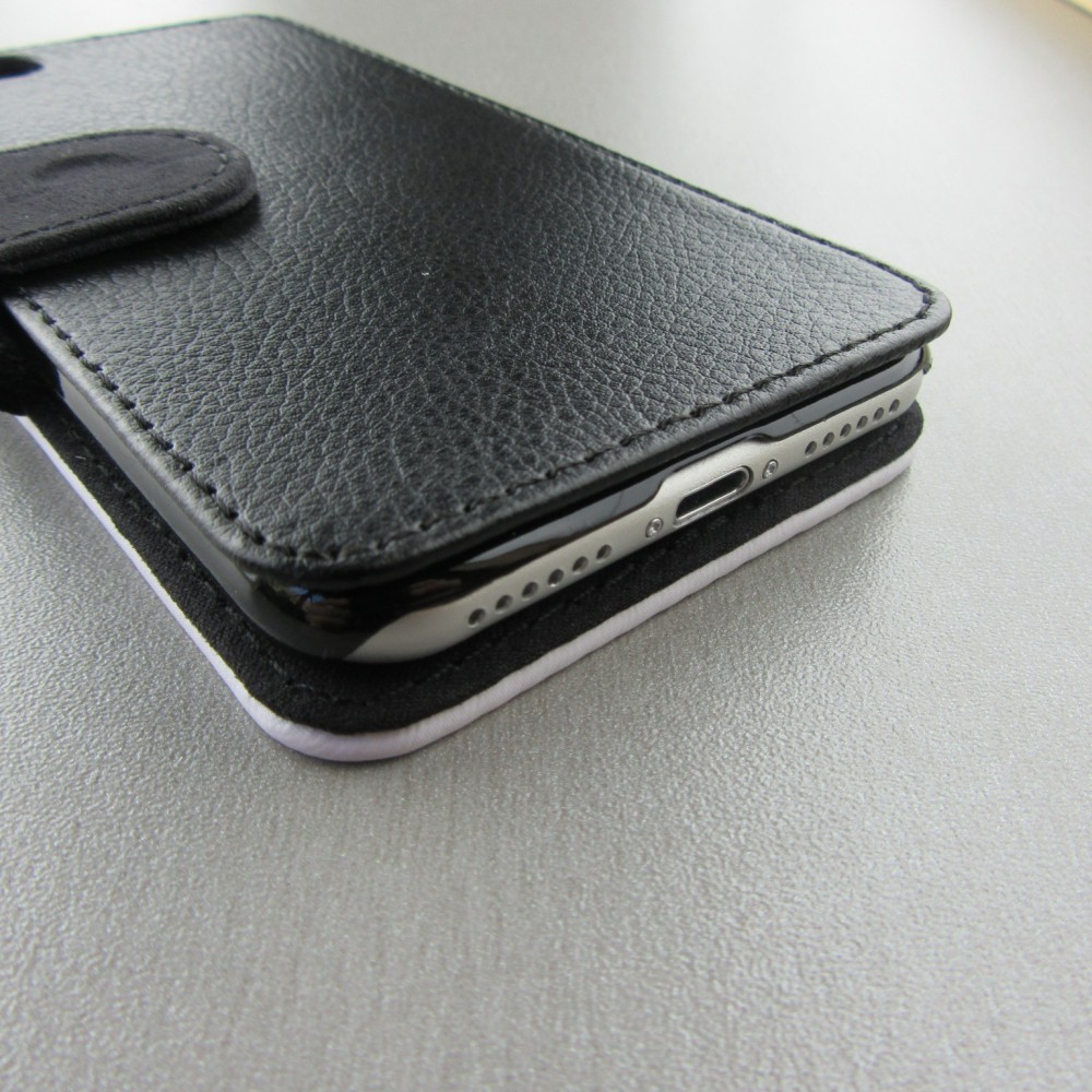 Coque iPhone 7 / 8 / SE (2020, 2022) - Wallet noir Summer 2025 Bring me to the beach