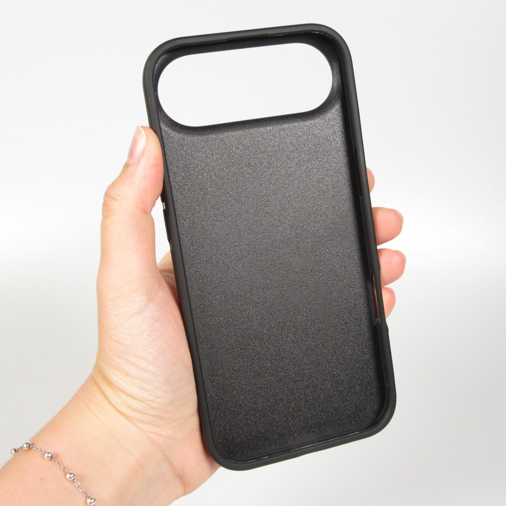 Coque iPhone Air - Silicone rigide noir Poya Suisse 3 noir