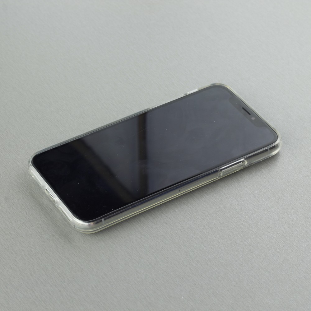 iPhone X / Xs Case Hülle - Gummi transparent Türkei personalisierbares Fussballtrikot