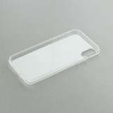 iPhone X / Xs Case Hülle - Gummi transparent Türkei personalisierbares Fussballtrikot