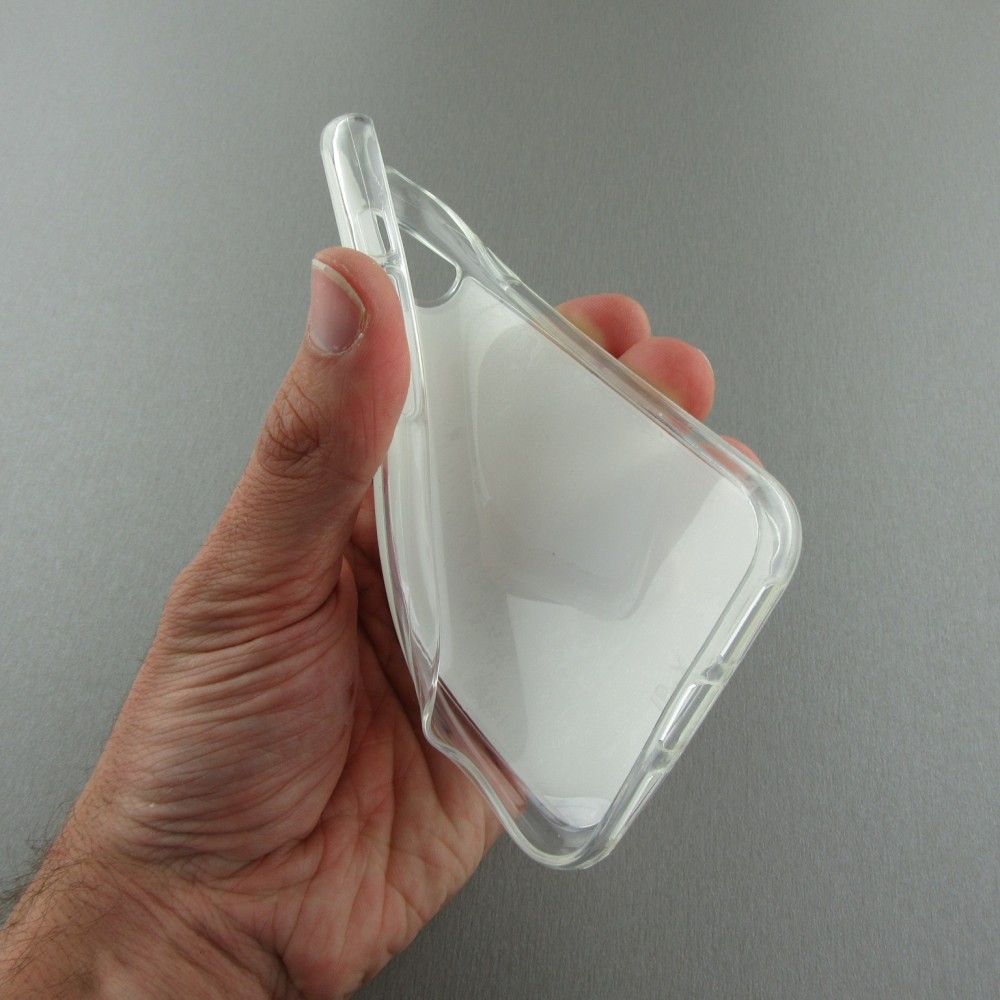 iPhone X / Xs Case Hülle - Gummi transparent Türkei personalisierbares Fussballtrikot