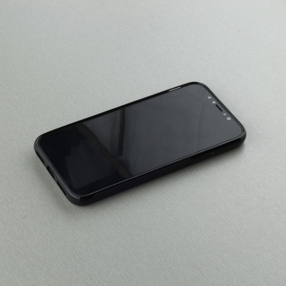 iPhone X / Xs Case Hülle - Silikon schwarz Türkei personalisierbares Fussballtrikot
