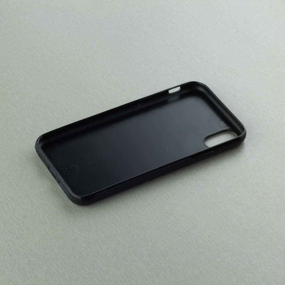 iPhone X / Xs Case Hülle - Silikon schwarz Türkei personalisierbares Fussballtrikot