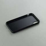iPhone X / Xs Case Hülle - Silikon schwarz Türkei personalisierbares Fussballtrikot
