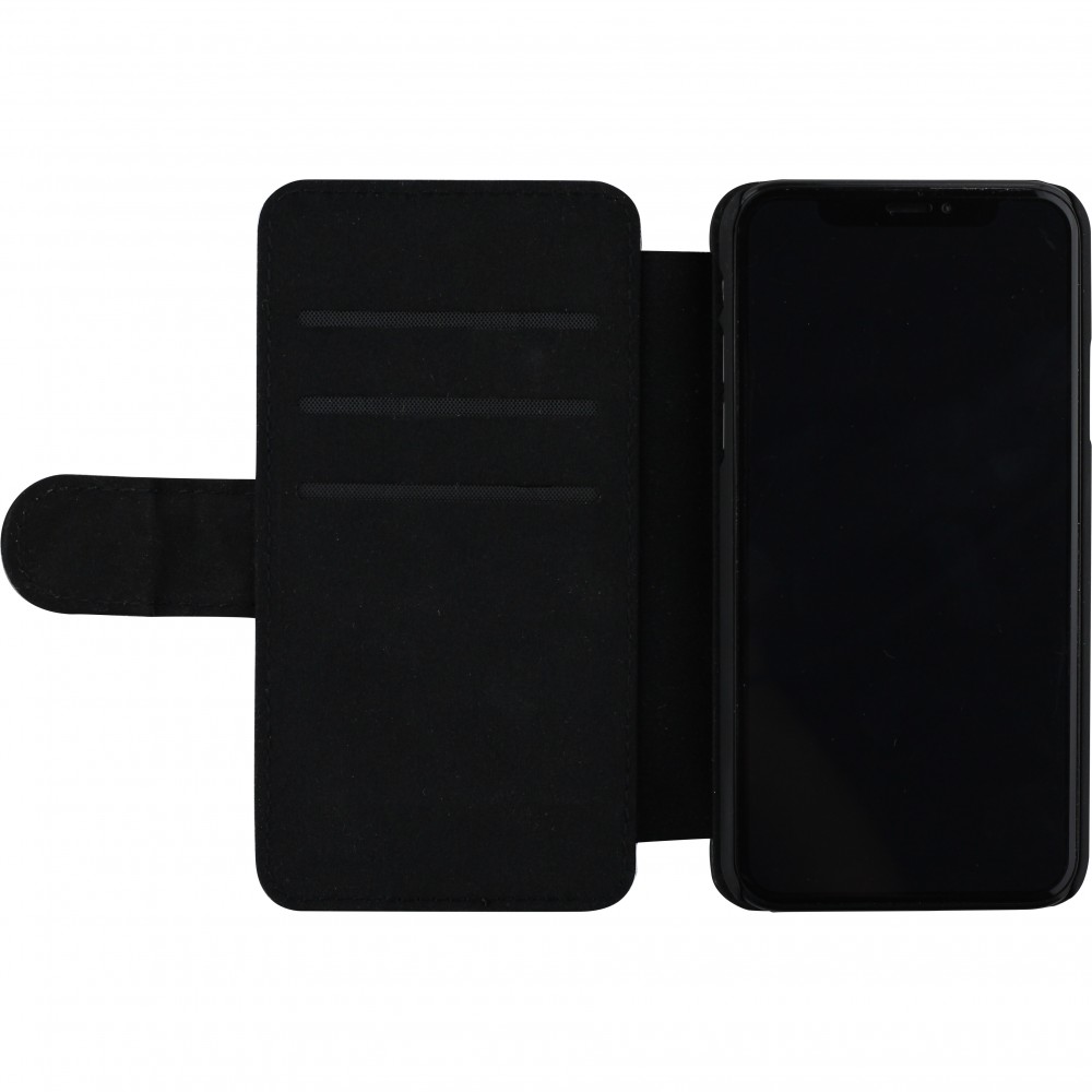 iPhone X / Xs Case Hülle - Wallet schwarz Türkei personalisierbares Fussballtrikot