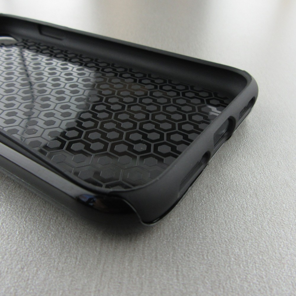 Coque iPhone XR - Hybrid Armor noir Summer 2025 Pattern papaya