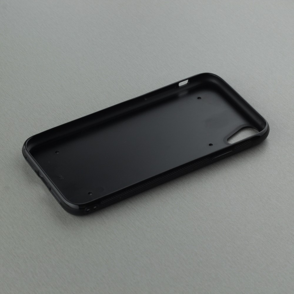 Coque iPhone XR - Silicone rigide noir Summer 2025 Pattern soleil