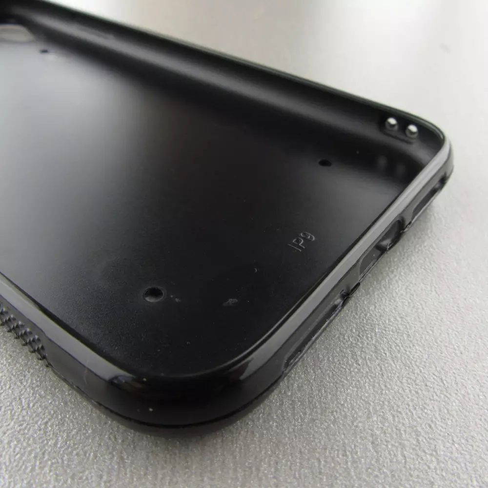 iPhone XR Case Hülle - Silikon schwarz Kanton GE weiss