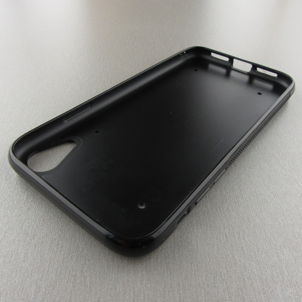 Coque iPhone XR - Silicone rigide noir Summer 2025 Pattern soleil