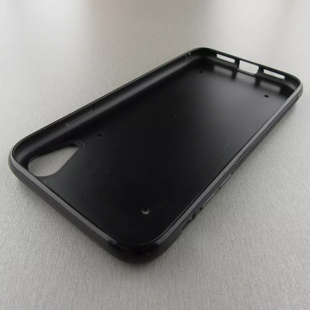 iPhone XR Case Hülle - Silikon schwarz Kanton GE weiss