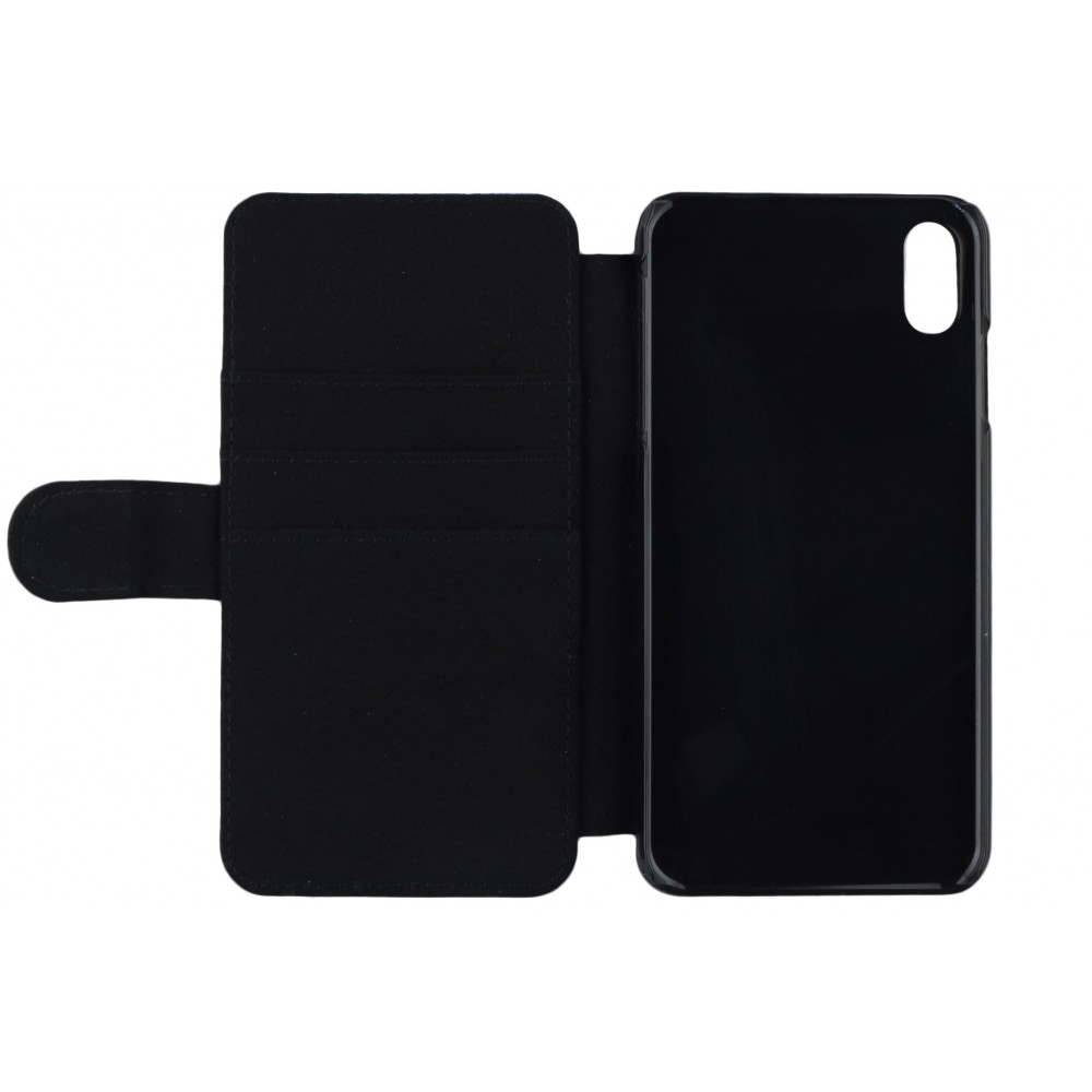 Coque iPhone XR - Wallet noir Maillot de football Portugal Extérieur personnalisable
