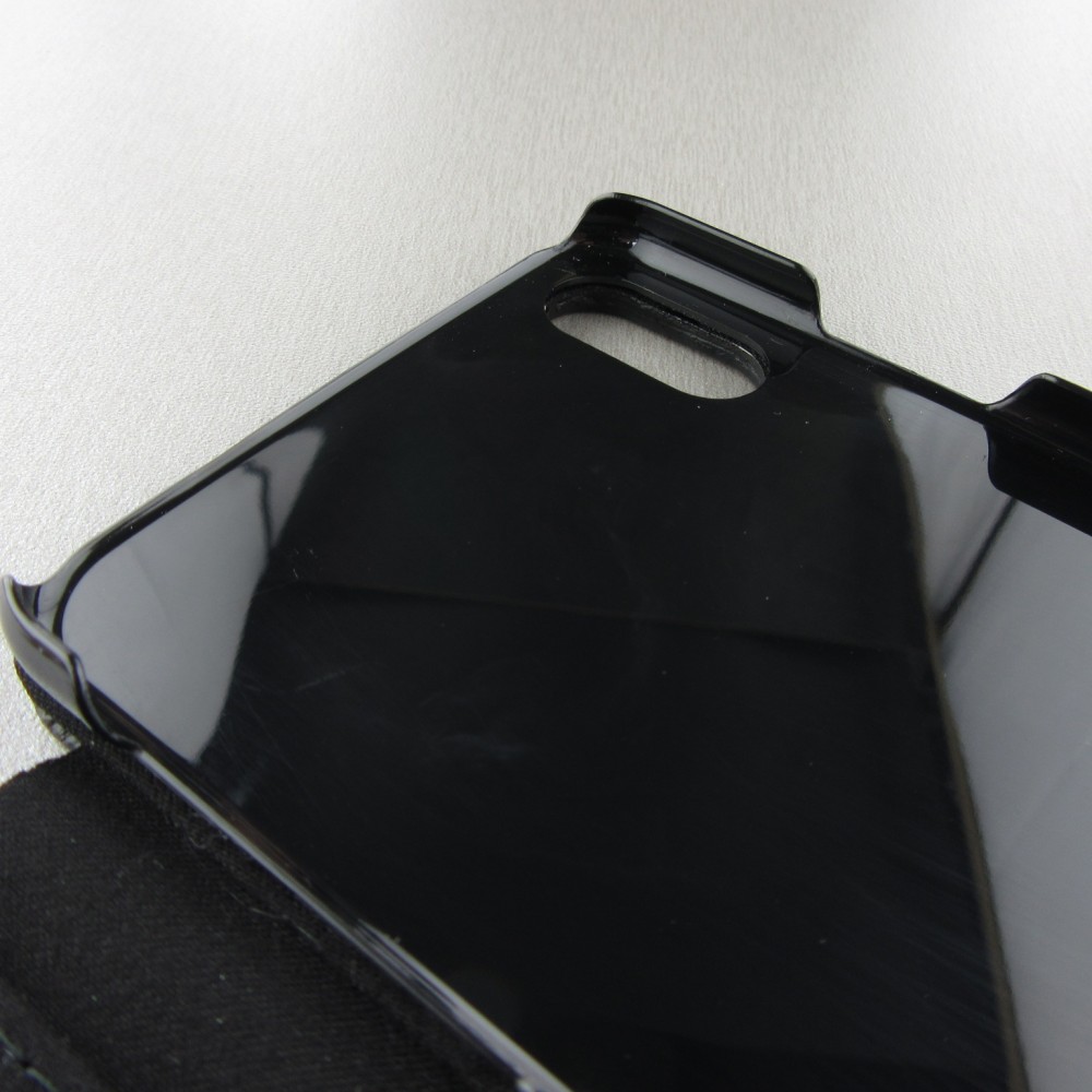 Coque iPhone XR - Wallet noir Maillot de football Portugal Extérieur personnalisable
