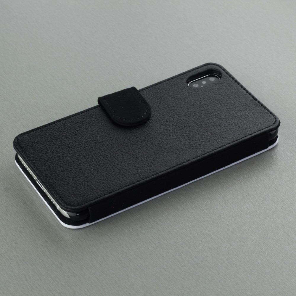 Coque iPhone XR - Wallet noir Maillot de football Portugal Extérieur personnalisable