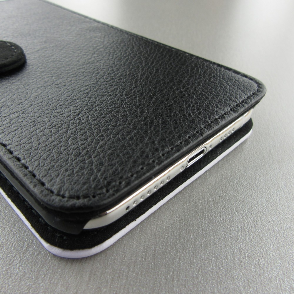Coque iPhone XR - Wallet noir Maillot de football Portugal Extérieur personnalisable