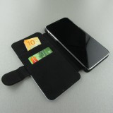 Coque iPhone XR - Wallet noir Maillot de football Portugal Extérieur personnalisable