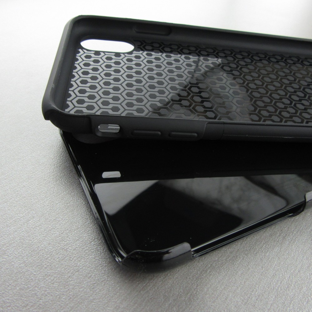 Coque iPhone Xs Max - Hybrid Armor noir Summer 2025 Grow with the flow