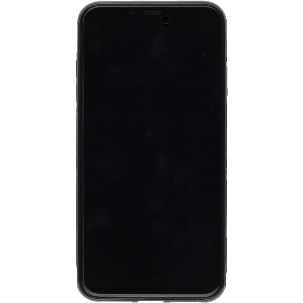 iPhone Xs Max Case Hülle - Silikon schwarz Valentine 2024 heart gradient