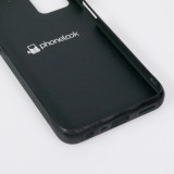 OPPO A57 5G Case Hülle - Silikon schwarz Wine Teckel