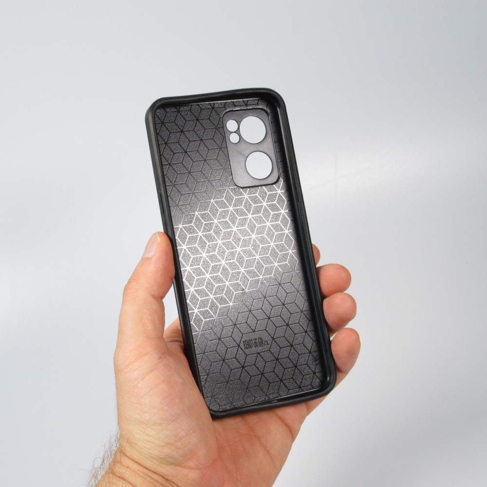 Coque OPPO Reno7 5G - Silicone rigide noir Wolf Shape