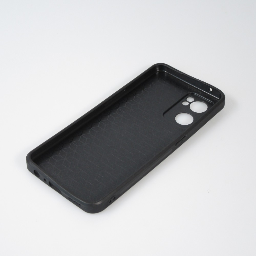 Coque OPPO Reno7 5G - Silicone rigide noir Wolf Shape