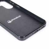 Coque Samsung Galaxy A37 - Silicone rigide noir Wine Teckel