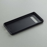 Coque Samsung Galaxy S10 - Silicone rigide noir Canton UR blanc