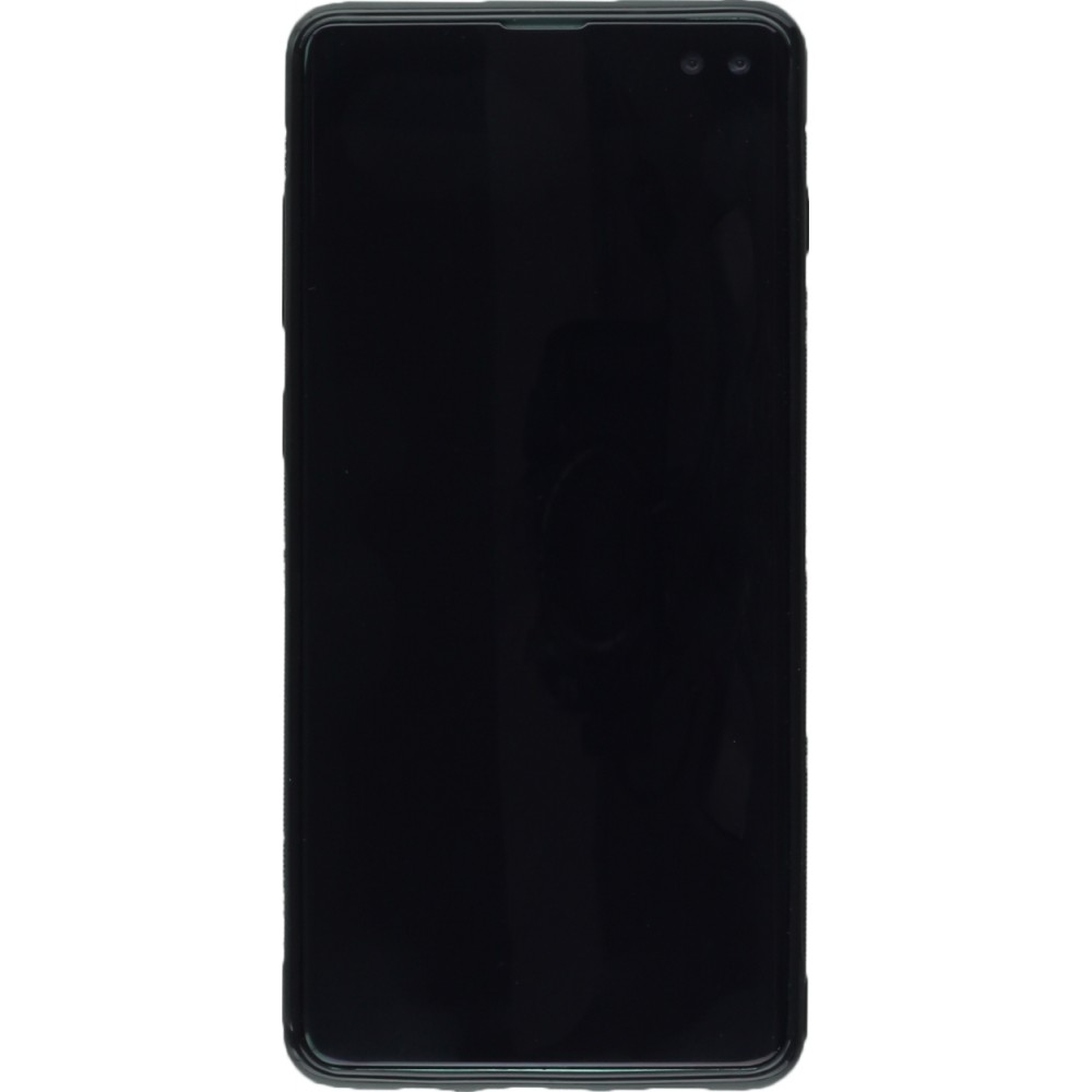 Samsung Galaxy S10+ Case Hülle - Silikon schwarz Kanton CH weiss
