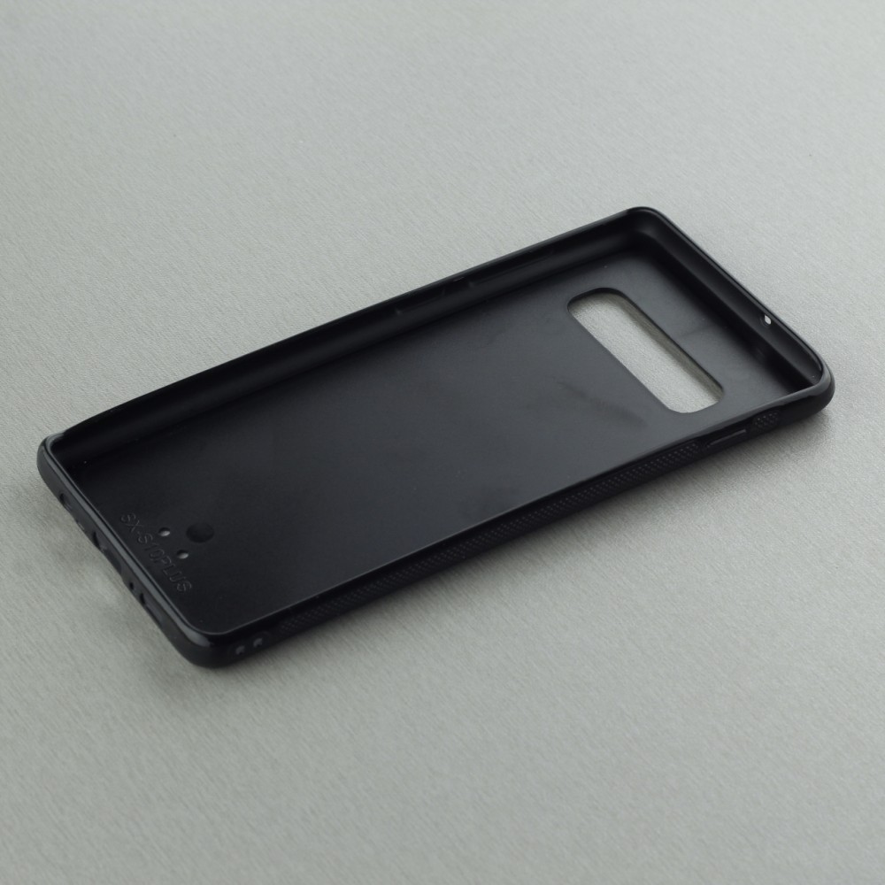 Samsung Galaxy S10+ Case Hülle - Silikon schwarz Kanton CH weiss