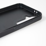 Coque Samsung Galaxy S24 FE - Silicone rigide noir Valentine 2024 Coeur Noir Abstrait