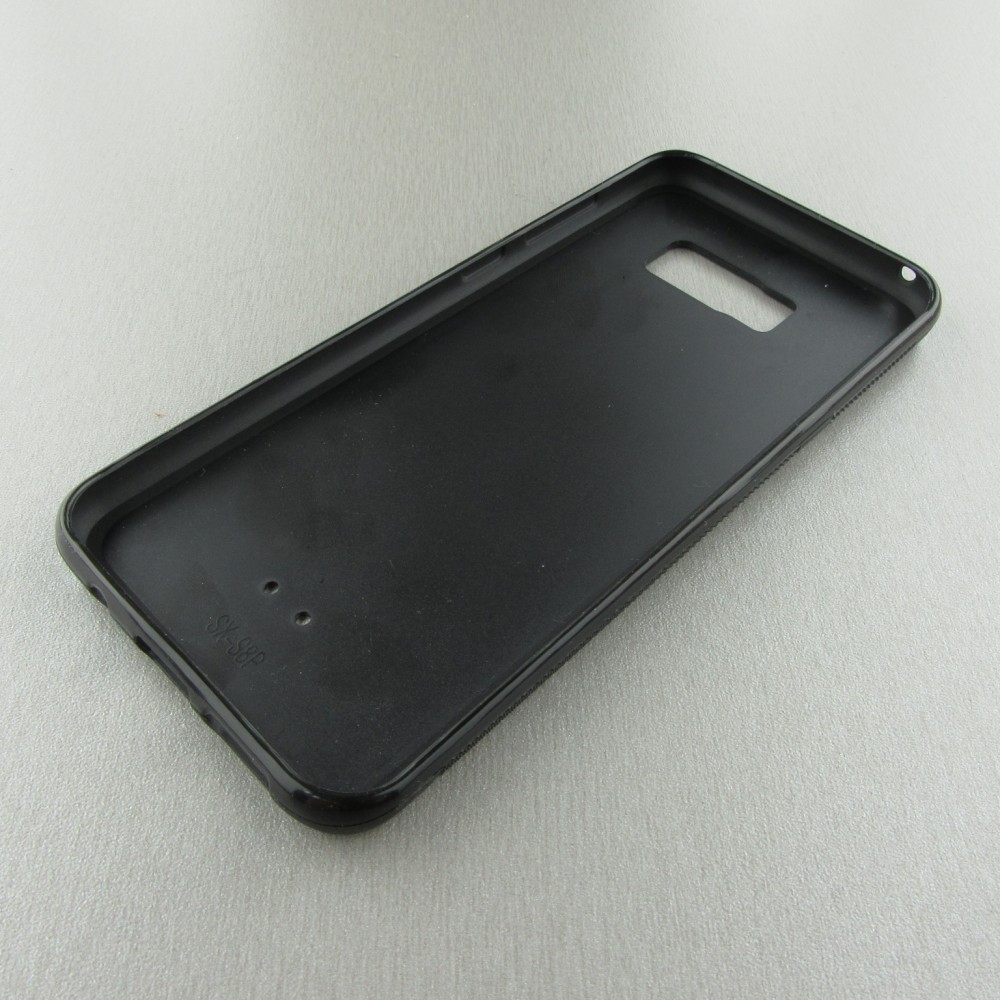 Coque Samsung Galaxy S8+ - Silicone rigide noir Canton VS blanc