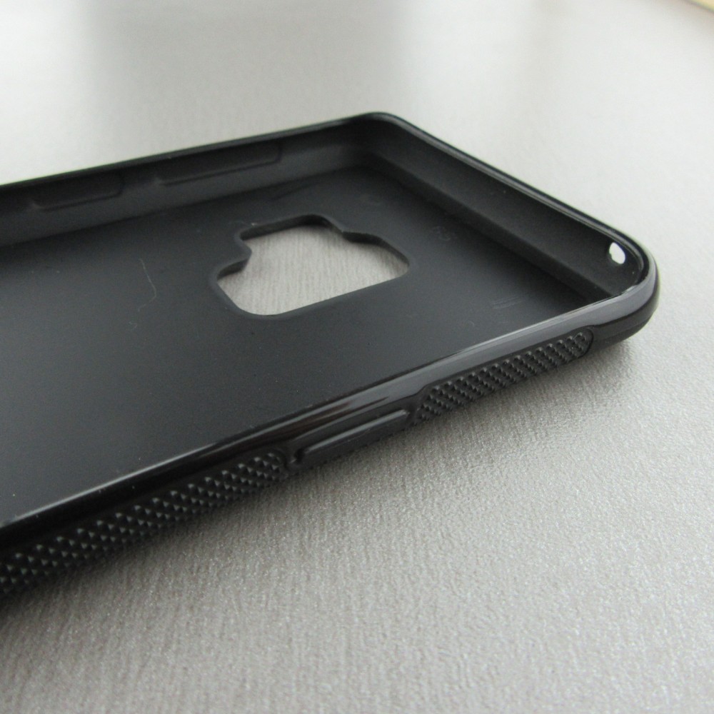 Coque Samsung Galaxy S9 - Silicone rigide noir Carbon Basic