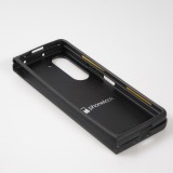 Coque Samsung Galaxy Z Fold5 - Silicone rigide noir Canton SH blanc