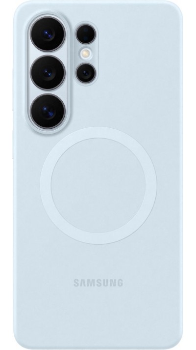 Coque Samsung Galaxy S26 Ultra - Silicone Magnet Case protection légère et durable - Bleu clair