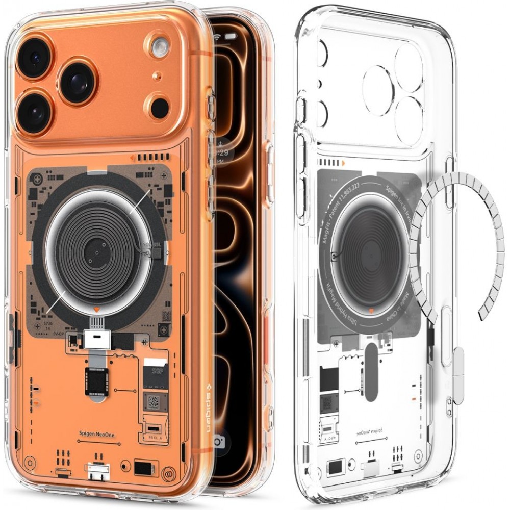 Coque iPhone 17 Pro Max - Spigen Ultra Hybrid MagSafe Neo One - Transparent