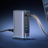 Station de charge GaN 65W Joyroom JR-TCM02 multi-ports 4x USB-C / 2x USB-A - Gris