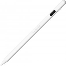 Stylo actif universel Wozinsky pour Android et iOS (sans fil, se charge en USB-C) - Blanc