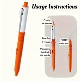 Stylo farceur vaporisateur drôle pour bureau ou école cadeau amusant en ABS résistant - Orange