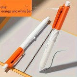 Stylo farceur vaporisateur drôle pour bureau ou école cadeau amusant en ABS résistant - Orange