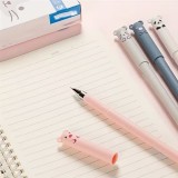 Stylos gel effa&ccedil;ables bleus motif animaux mignons pour &eacute;cole/bureau (lot de 4 pi&egrave;ces) - Multicolore