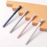 Stylos gel effa&ccedil;ables bleus motif animaux mignons pour &eacute;cole/bureau (lot de 4 pi&egrave;ces) - Multicolore