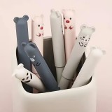 Stylos gel effa&ccedil;ables bleus motif animaux mignons pour &eacute;cole/bureau (lot de 4 pi&egrave;ces) - Multicolore
