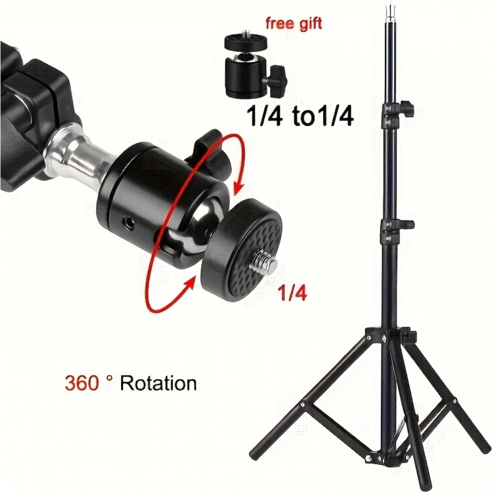 Support de projecteur trépied rétractable HY300 Pro hauteur ajustable jusqu'à 110cm - Noir